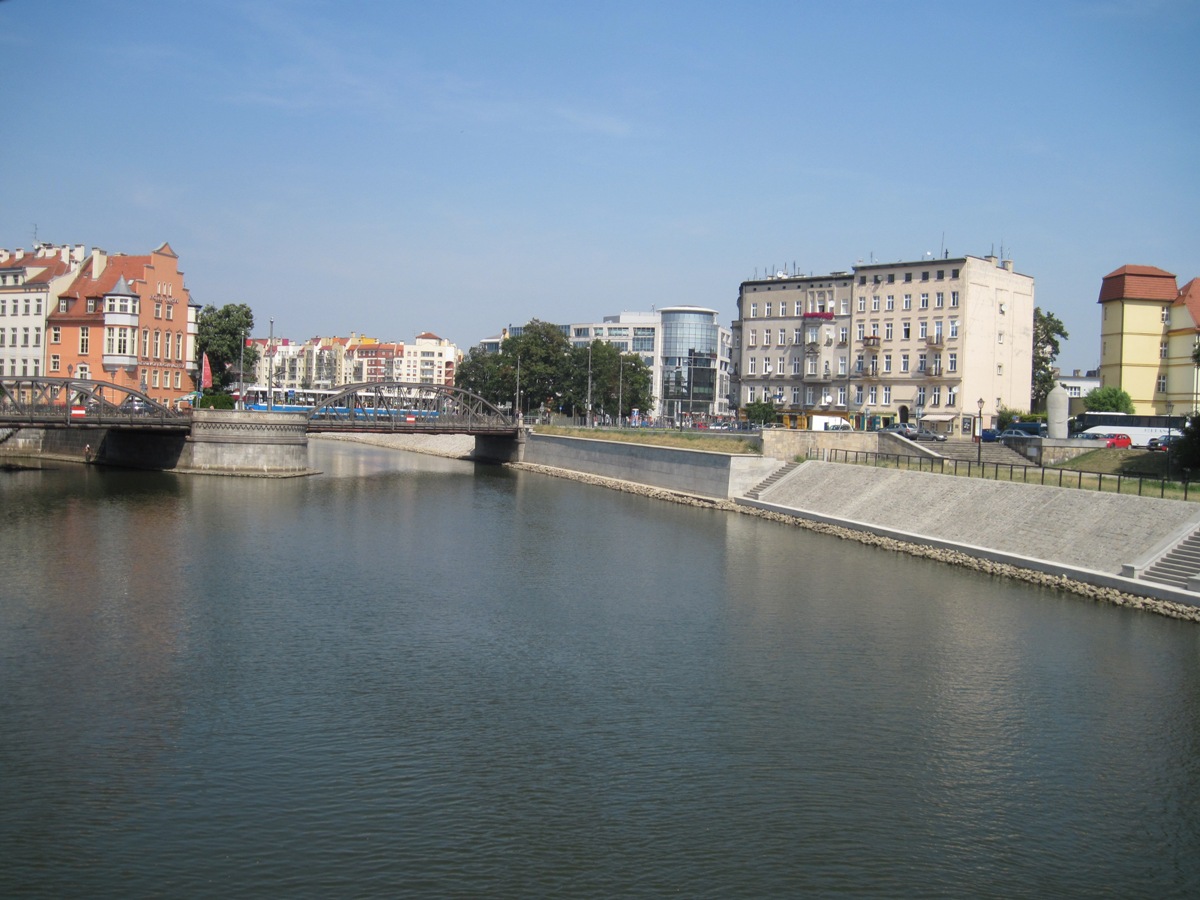 51-Breslavia-Panorama della città visto dal fiume Oder
